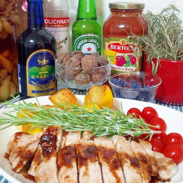 モルトビネガーポークソテー とろとろズッキーニと レシピ 作り方 By ゆうsaien 楽天レシピ